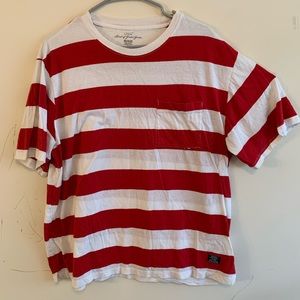 H&M basic red and white striped T-shirt